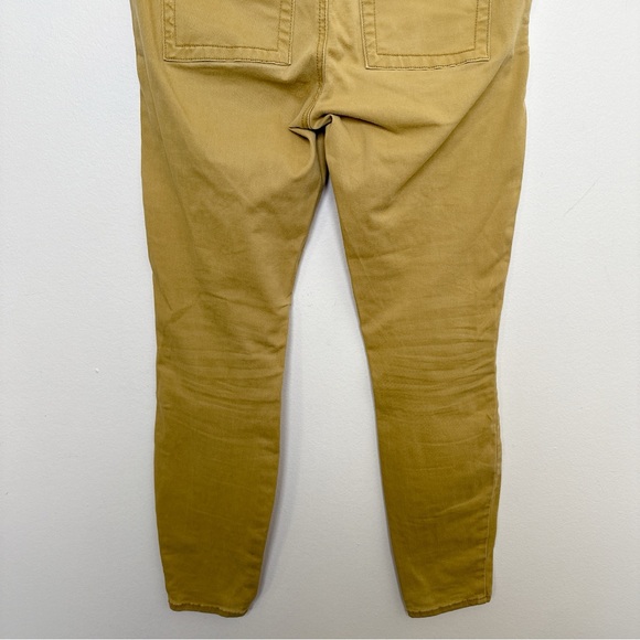 Anthropologie Womens 27 Jefferson Mustard Yellow Slim Utility Pants CN - Picture 15 of 16